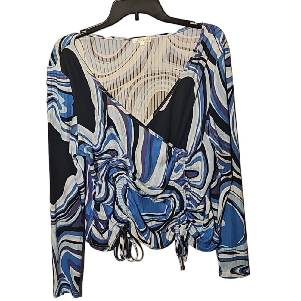 Riley and James Women's Top Blue & Purple